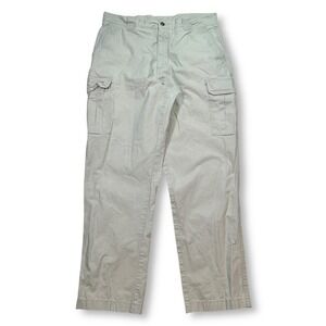 L.L.Bean Cargo Pants Classic Fit Casual Utility‎ Khaki Beige Mens 33x30